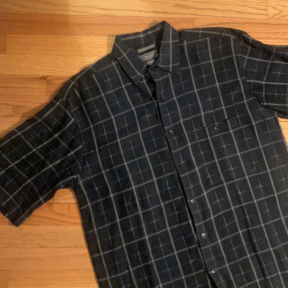 Bruno Men's Washable Linen Navy Blue Short…